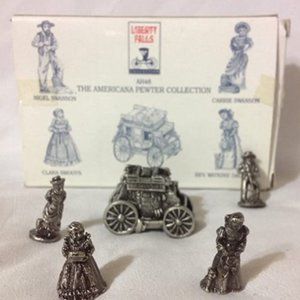 Americana Pewter Collection Solid Pewter Mini Figurines